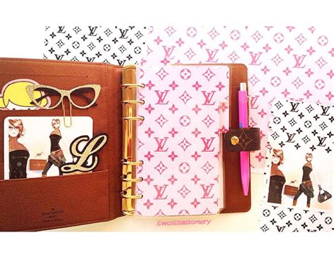 free louis vuitton planner dividers|Louis Vuitton calendar refills.